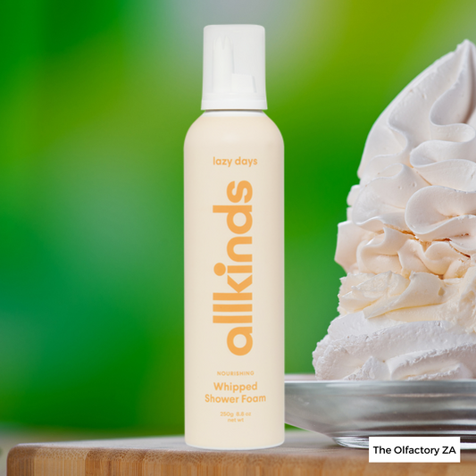 This All Kinds whipped shower foam dispenses like whipped cream! Not only will this fluffy formula leave your skin feeling soft and smooth, you'll also smell like fresh vanilla pancakes with warm syrup.